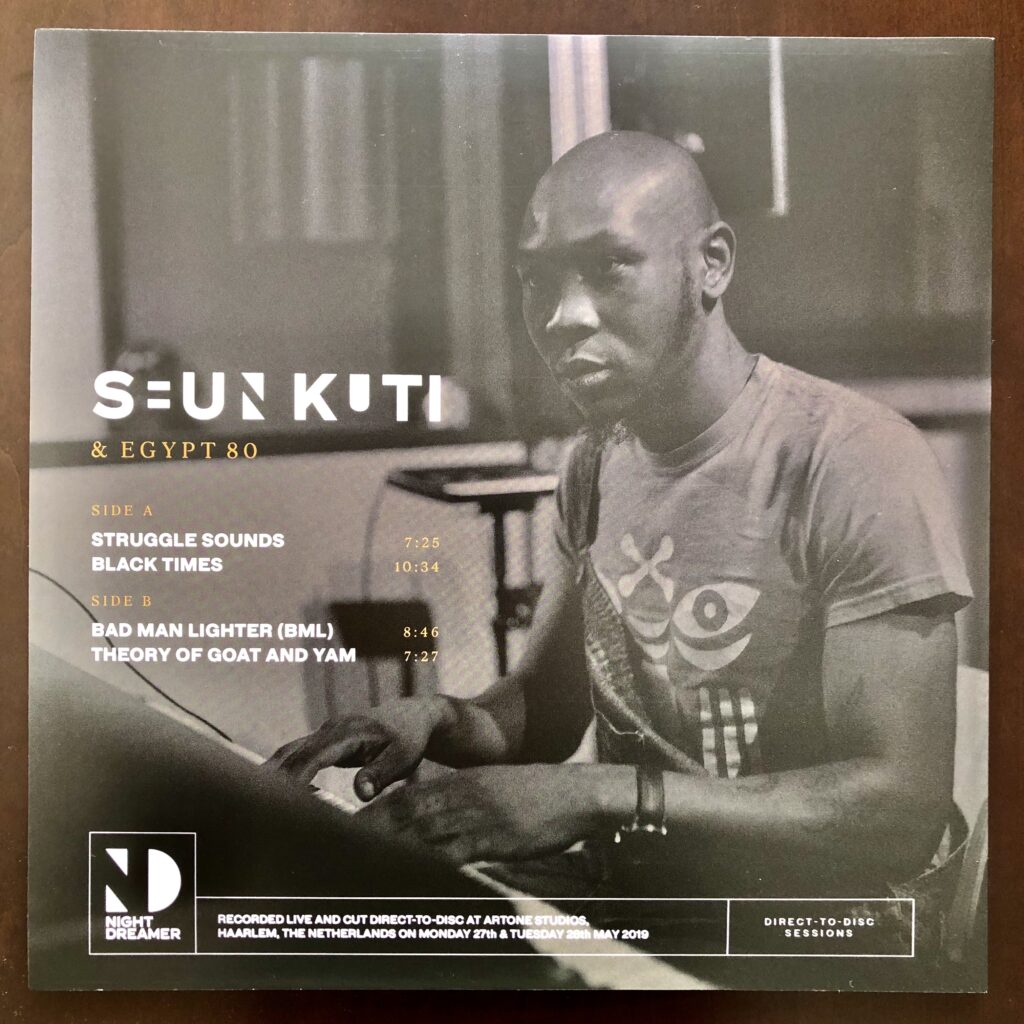 Seun Kuti  Egypt 80 Night Dreamer Direct-to-Disc Sessions – Eligo Audio  Culture
