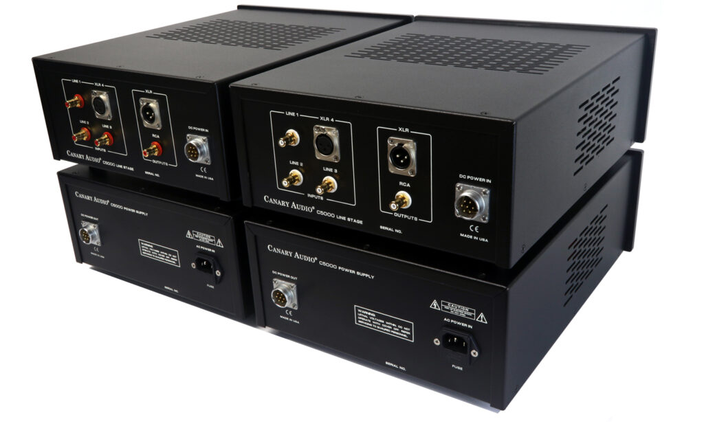 Canary Audio - C5000 Reference Grade Dual Mono Four Chassis Preamplifier rear