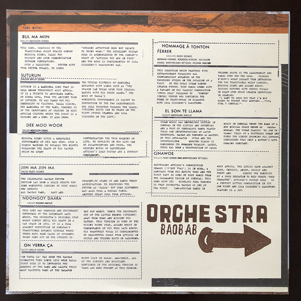 Orchestra Baobab - Specialist In All Styles