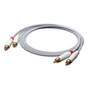 Top Wing - White Signal RCA cables