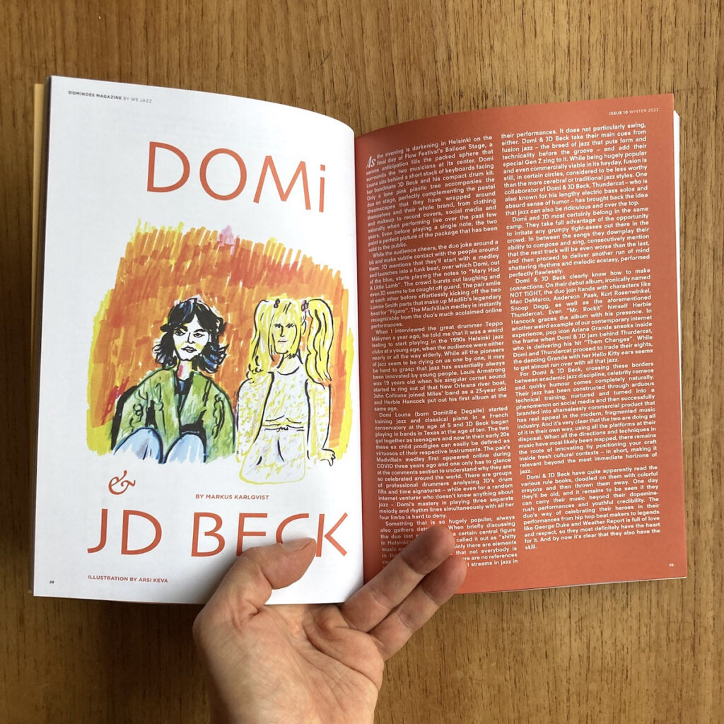 We Jazz Magazine - Winter 2023 "Dominoes" We Jazz Magazine - Winter 2023 "Dominoes"
